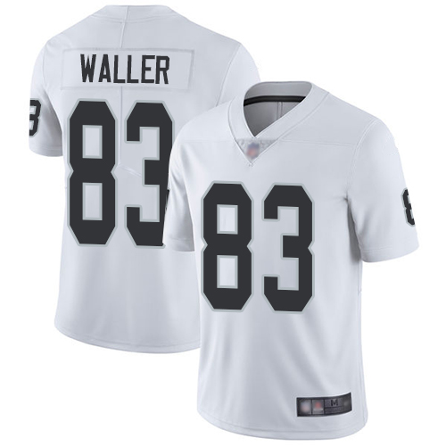 Men Oakland Raiders Limited White Darren Waller Road Jersey NFL Football #83 Vapor Untouchable Jersey->nfl t-shirts->Sports Accessory